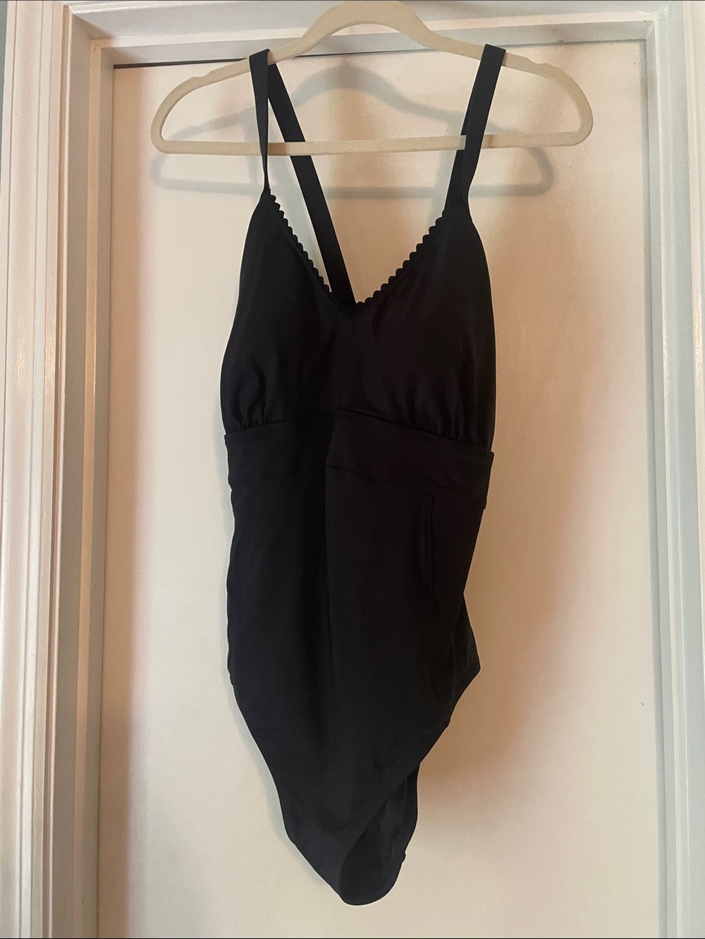 Lands' End Black One-Piece Swimsuit